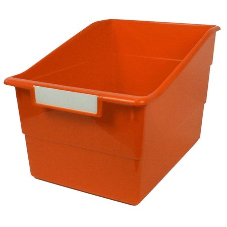 Romanoff Book Bin, Orange, Plastic, 3 PK 77309